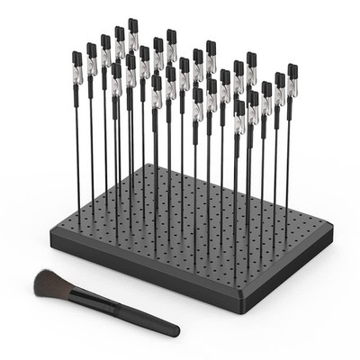 Actekart Model Painting Stand Base (19 x 14 Holes) and 25PCS BC2501, Black
