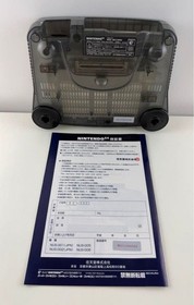 Nintendo 64 Clear Black Console 64DD Launch Model Boxed Japan N64