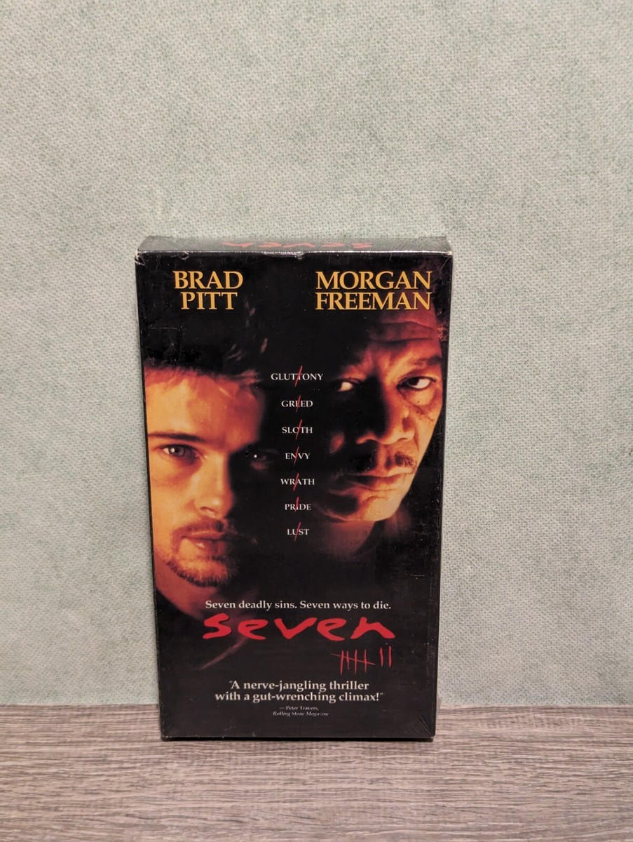 未開封 BOTTLE UP ＆ GO！VHS ビデオ Seven Se7en Starring Brad Pitt Morgan Freemen 1996 VHS Tape New