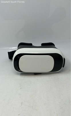 Black White Adjustable Strap Lightweight Virtual Reality Headset Not Tested