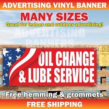 OIL CHANGE LUBE SERVICE Advertising Banner Vinyl Mesh Sign car auto repair shop
