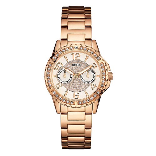 AUTHENTIC GUESS LADIES' SASSY WATCH ROSE GOLD TONE RRP:$399 U0705L3 Brand New - Picture 6 of 8