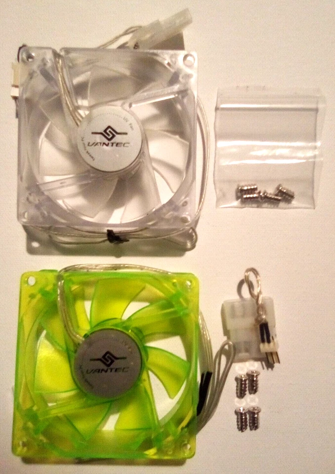 Vantec Spectrum UV Reactive Computer Case Fan 80mm 8cm 12V 2.40W - Image 2 of 4