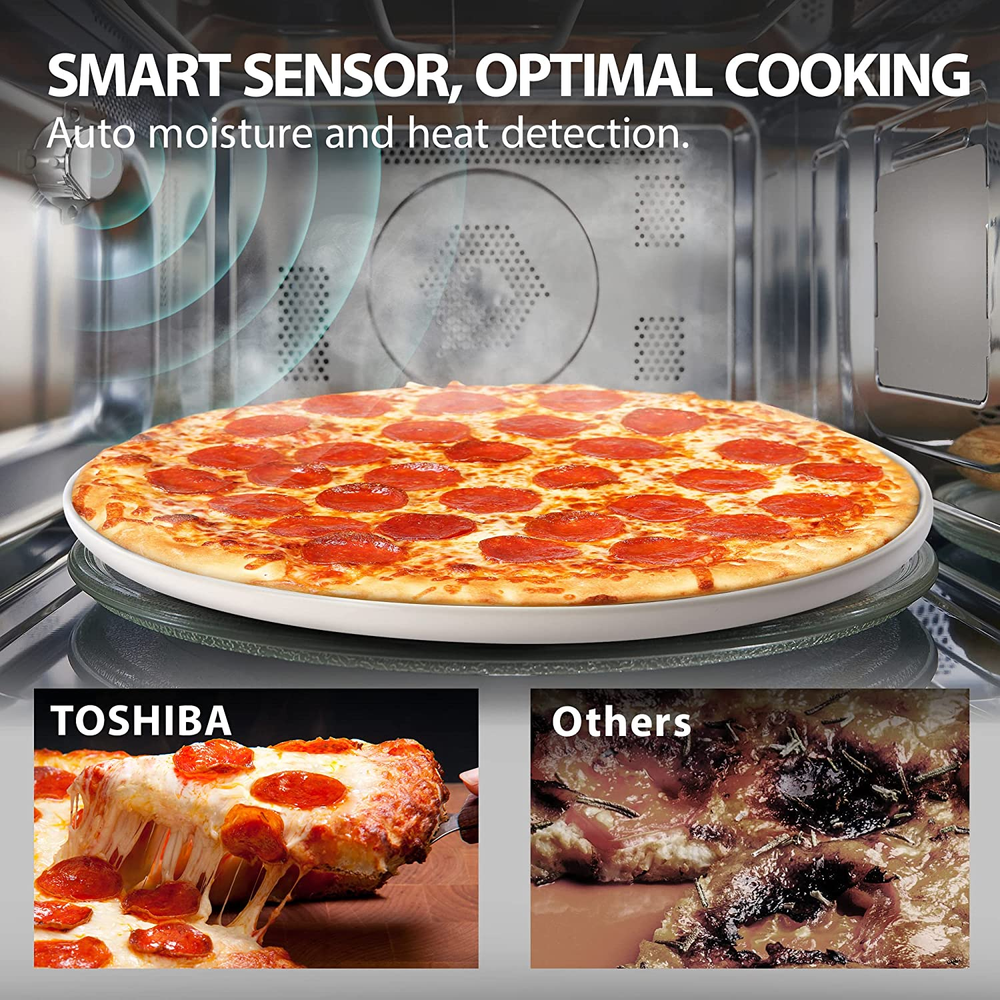 4-in-1 Smart Sensor Air Fryer Microwave Combo Oven Convection Mute