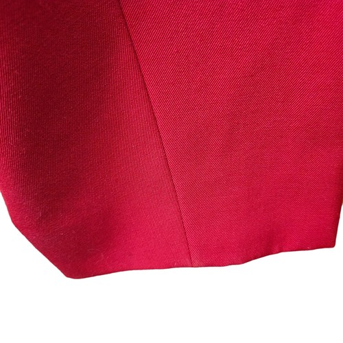 Elisabeth Cropped Wool Blazer Jacket Size 22 Liz Claiborne Lined Red Short Flaws - Picture 10 of 17