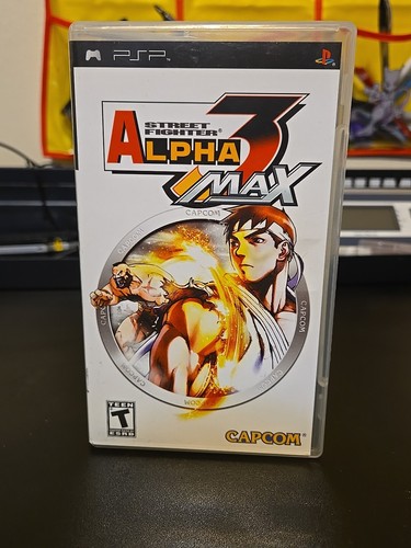 Street Fighter Alpha 3 MAX (Sony PSP, 2006) Tested & Working No Manual  - Picture 3 of 5