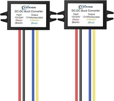 DC-DC 24V Step-Down 12V 4A (max) 48W Converter DC Buck Regulator Waterproof 2pc