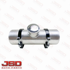 Round Fuel Tank 4x12 0.56 Gallon 18 Npt Gas Tank Cell Center Fill Aluminum Spun