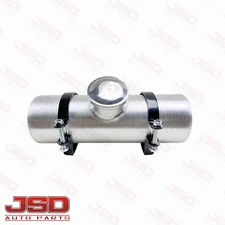 Round Fuel Tank 4x12 0.56 Gallon 1/8 NPT Gas Tank Cell Center Fill Aluminum Spun