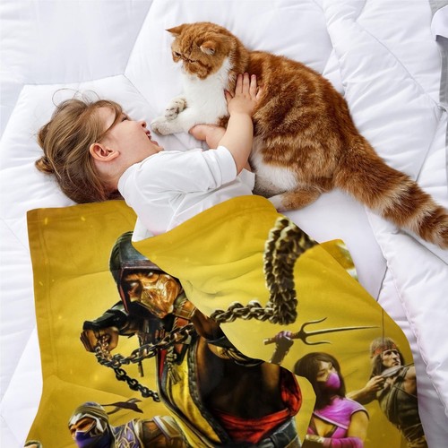 Mortal Kombat Flannel Blanket Bed Sofa Couch Throw Birthday Gift - Picture 6 of 16