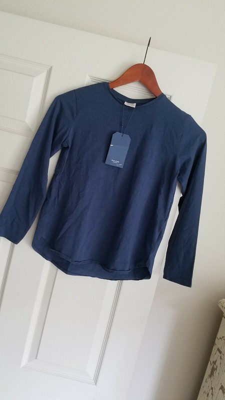 NWT Zara Kids 9 Navy Blue Long Sleeve Tee NEW