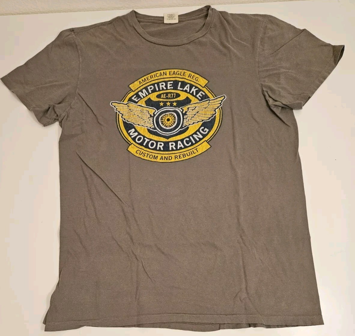 【oan】America Eagle Vintage Washing Short Sleeve T-Shirt America Eagle Vintage Washing Short Sleeve T-Shirt