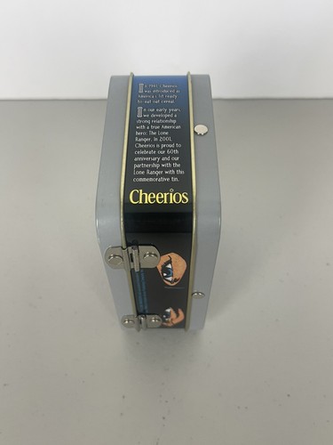 Vintage The Lone Ranger Mini Tin Lunch Box 2001 Cheerios 60th Anniversary - Picture 20 of 20