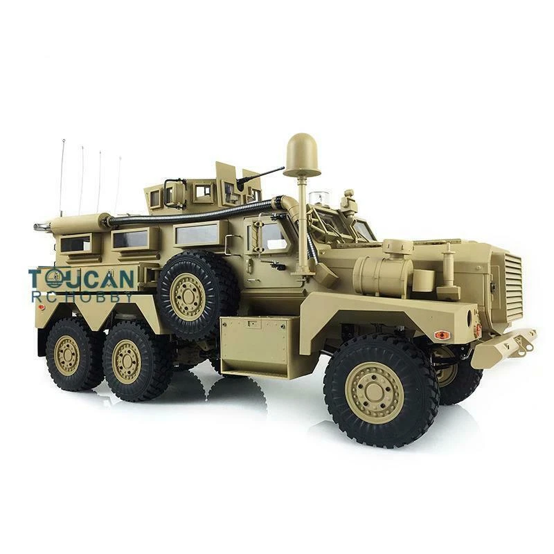 HG 1/12 6*6 RC Car MRAP Vehicle 16CH Radio Explosion Proof Car W/ ESC Motor - Image 3 of 4