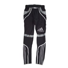 Adidas Black Grey Fitted Gym Sports Leggings UK Women's 12 W30 L28 DD574