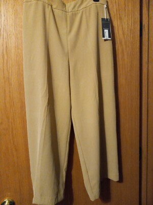 slim fit dress slacks Mustard Gold/Yellow Women's Dress Pants — Crop Cut main image 0