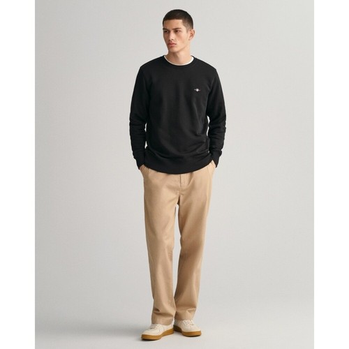 Gant Herren Sweatshirt Pullover schwarz 2006065 5 black - Picture 3 of 7