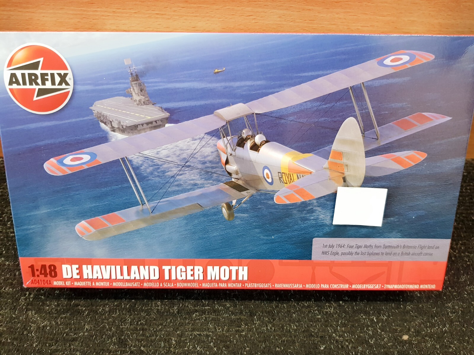 Airfix 04104A De Havilland Tiger Moth 1:48 Scale Model Kit - Image 3