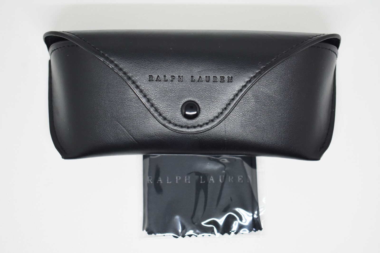Polo Ralph Lauren BLACK Leather Sunglasses Case Authentic New 3290₽