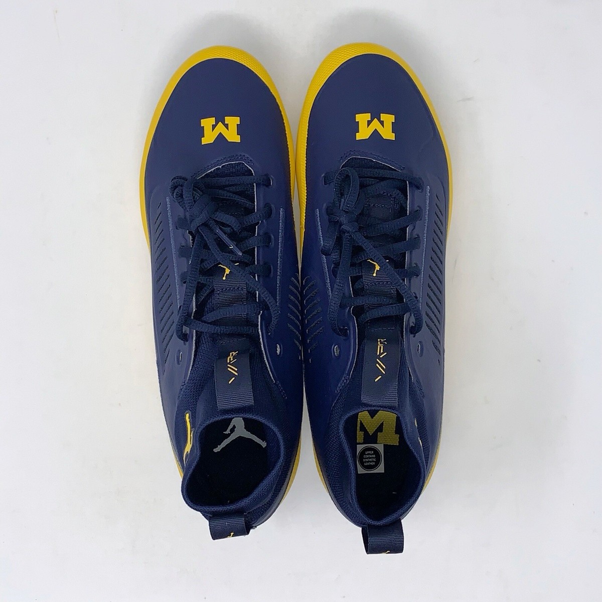 Air Jordan Vapor Edge Pro 2 Michigan Wolverines Cleats PE 