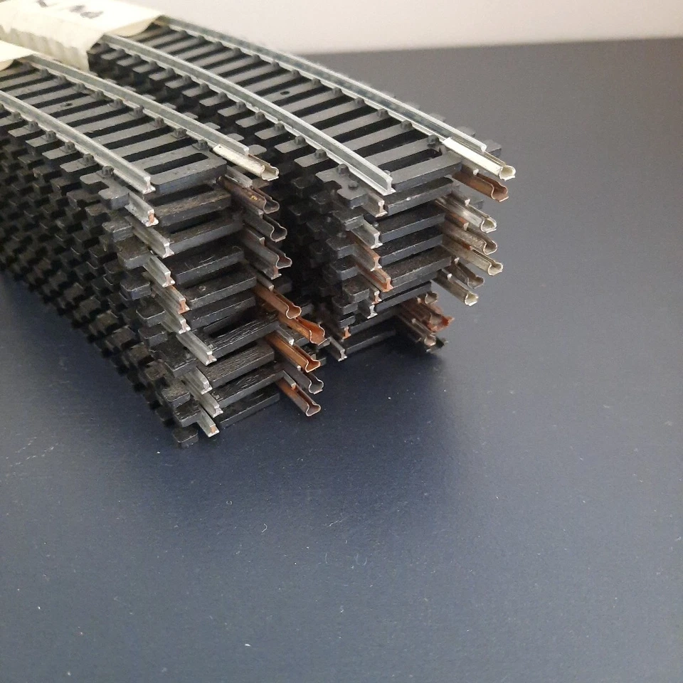 10 Lima HO 403020 Rails Courbes + 10 Lima 3030 Vintage Modelisme Ferroviaire - Photo 3/3