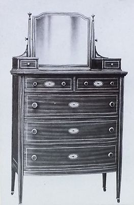 20th Century American Bureau (Chest of Drawers), Magic Lantern Glass Slide
