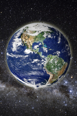 BEAUTIFUL PIC OF EARTH FROM SPACE POSTER clear SCIENTIFIC educational 20x30-PY2