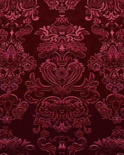 Punk Rave Mens Gothic Aristocrat Embossed Velvet Damask Shirt - Red - Picture 11 of 13
