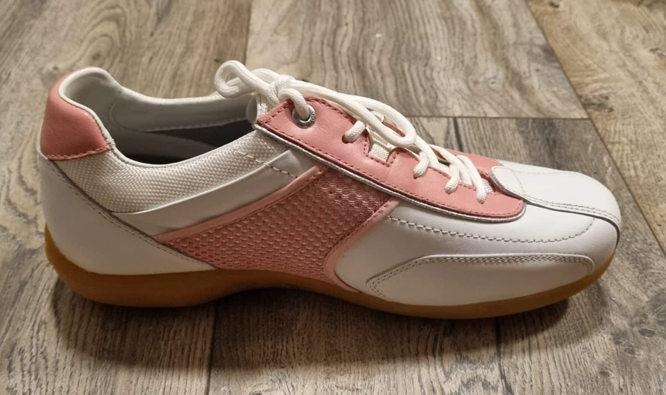 Bally Golf Damen Schuhe Avenida Weiß/Rosa | Leder | Flexitec | Gr. 36–40 2/3 - Bild 3 von 4