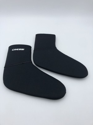 Cressi Neopren Tauchsocken 3/5mm, Schwarz, Unisex, Wärmeschutz, Schnorcheln