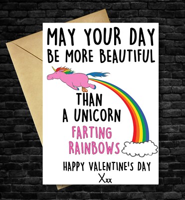 Funny Valentines Day Card Joke Rude Cheeky Humorous Boyfriend Husband ...