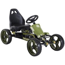 DecHome Go Kart a Pedali per Bambini 3-6 Anni Sedile Regolabile Verde 25A573F