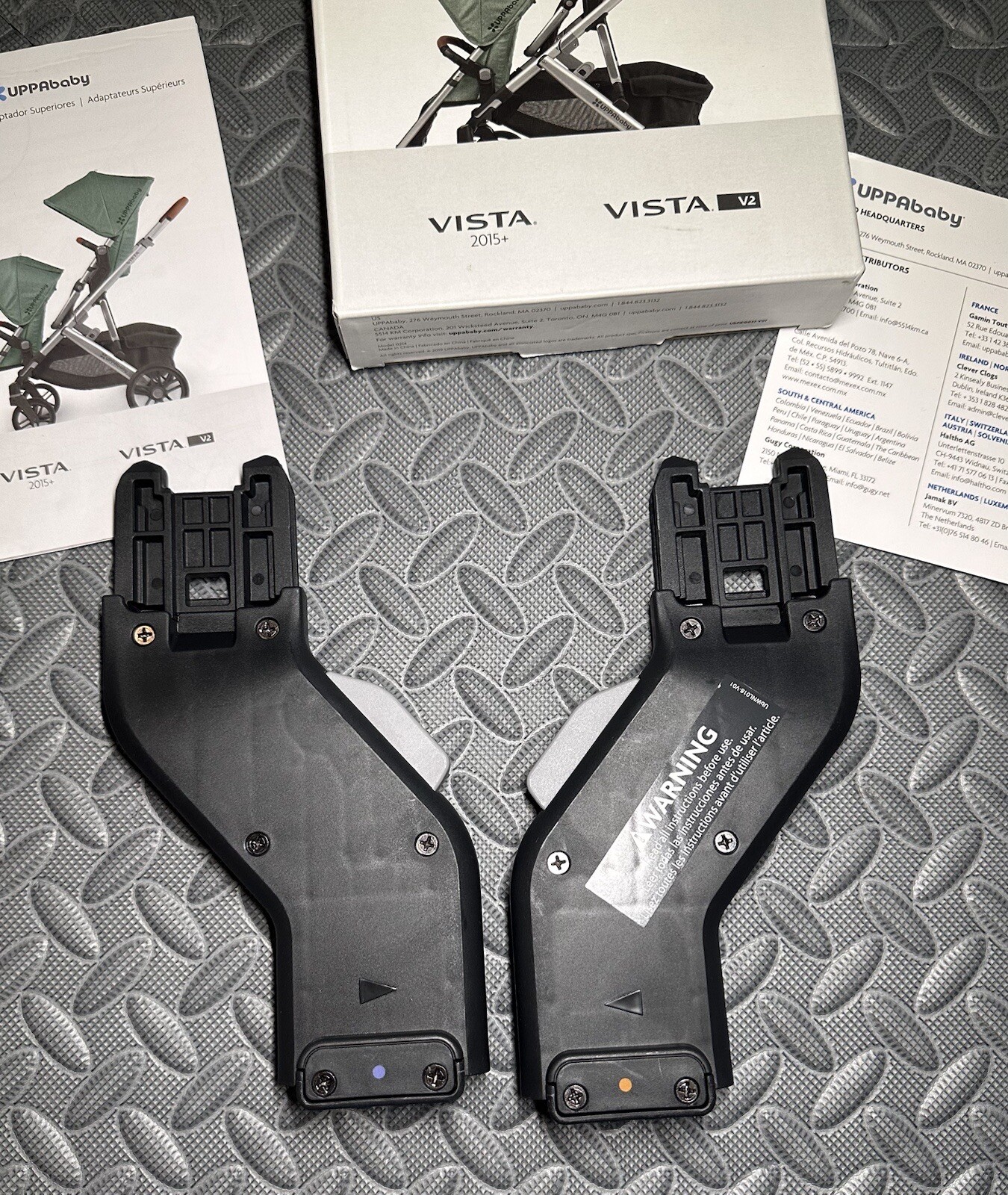 NEW UPPABABY UPPER ADAPTERS VISTA 2015+ VISTA V2