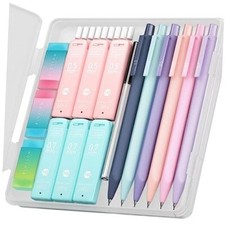 Cute Mechanical Pencil Set, 6PCS Pastel Mechanical Pencils 0.5  0.5mm  0.7mm