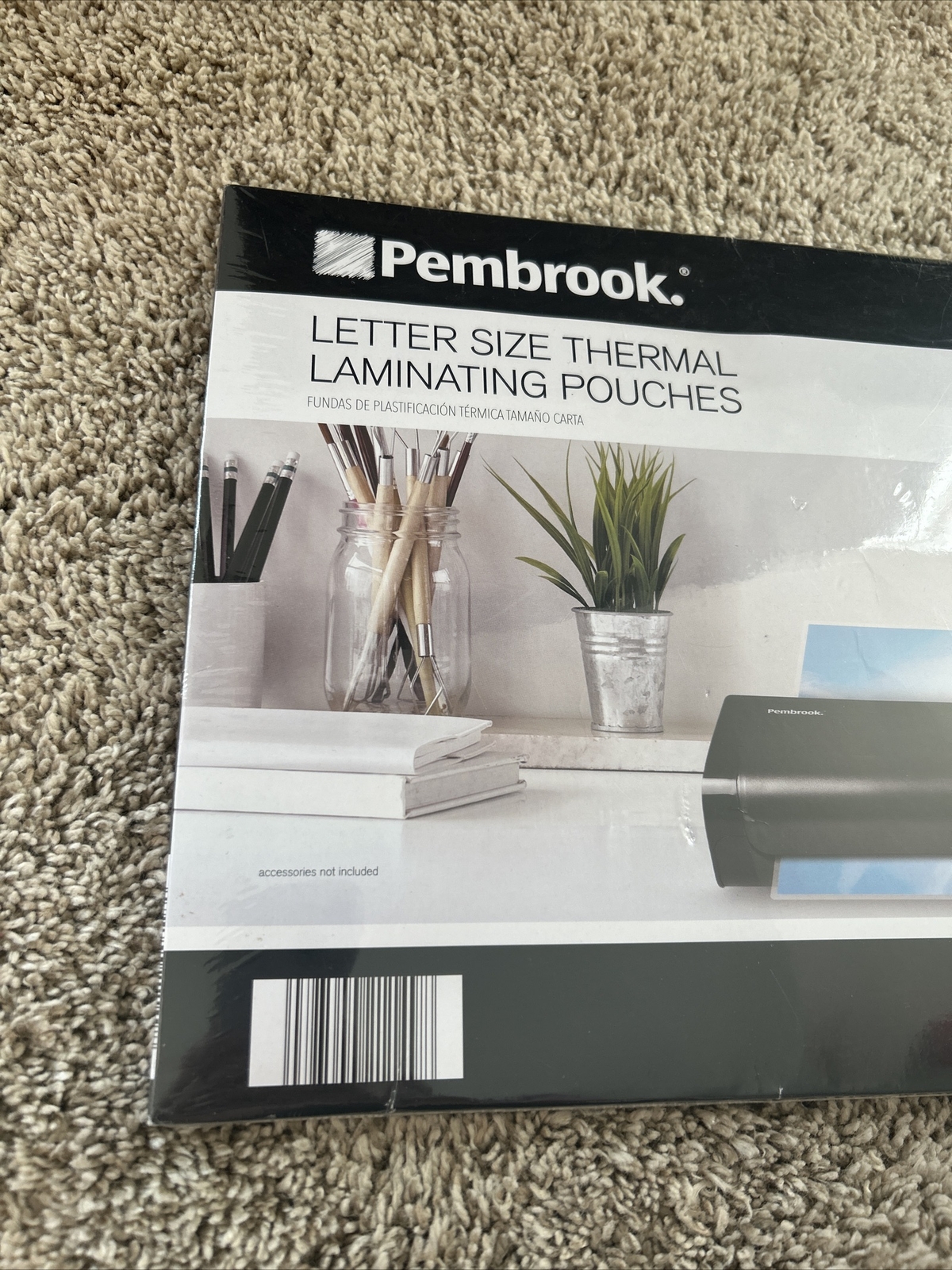 NEW Pembrook Letter Size Thermal Laminating Pouches 40 Pouches 8.5” X