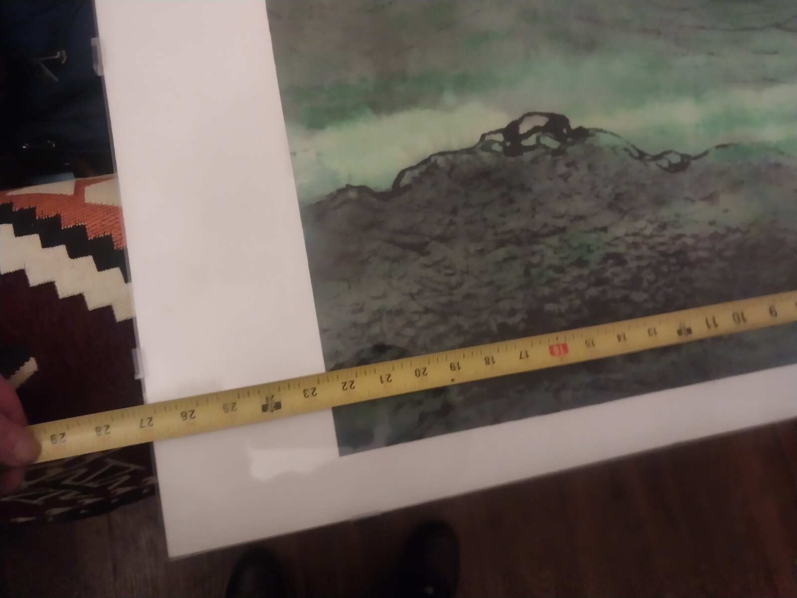 Vintage Modern Japanese Watercolor Painting Original eBay