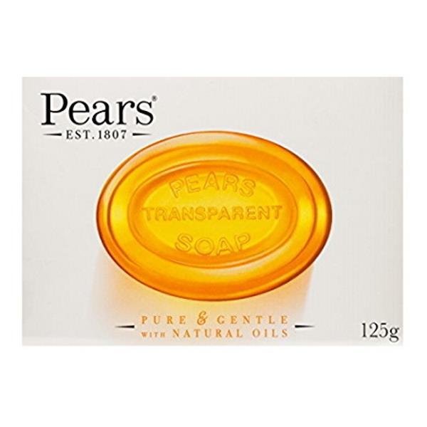3 x Pears Transparent Soap Pure & Gentle with Natural Oils 125g