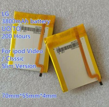 High Capacity 3800mAh Upgraded SSD Battery for iPod 6th Gen Classic 80GB 120GB
