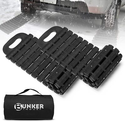 Tire Traction Mats Portable Recovery Tracks for Off Road 4X4 Snow, Sand