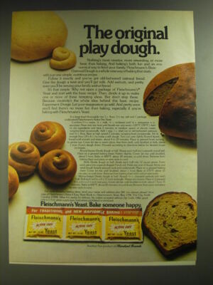 1974 Fleischmann's Yeast Ad - The original play dough