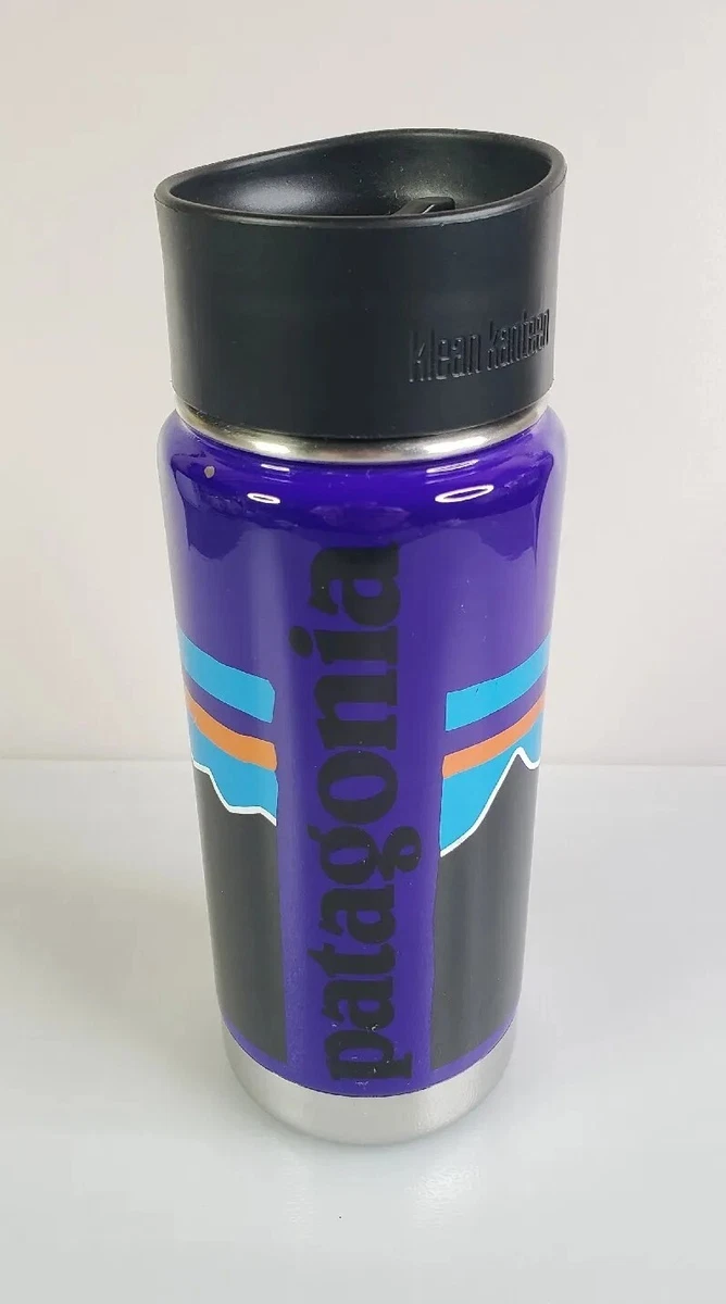 Klean Kanteen Patagonia Logo EDITION Insulated Bottle 16 OZ Purple  Stainless !!