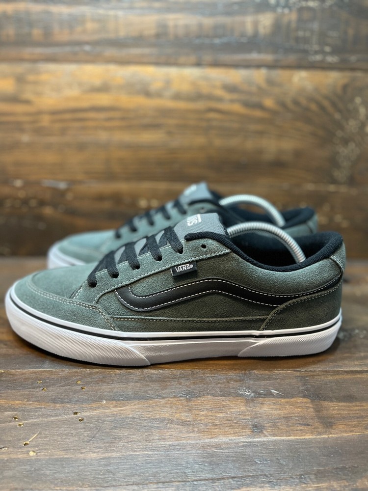 VANS Bearcat Suede Canvas Charcoal Grey Shoes Men’s Size SB Sneakers VN000DT2CWE