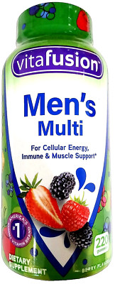 Vitafusion Men's Multi Vitamin Gummies 220Ct Immune & Muscle Support EXP 02/2027
