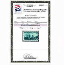 EXCEPTIONAL GENUINE SCOTT #1244 MINT PRISTINE OG NH PSE CERT GRADED XF-SUPERB-95