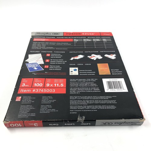 GBC Swingline EZUse 3mil Letter Size Thermal Laminating Pouches - 100pk - Picture 4 of 4