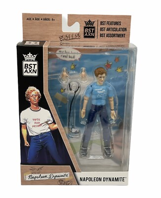 The Loyal Subjects BST AXN Napoleon Dynamite Articulated Figure - Blue Shirt 5''