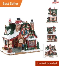 Charming Light-Up Claus Cottage - 2018 Holiday Collectible for Christmas Cheer
