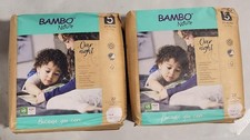 44 Count Bambo Nature Overnight Baby Diapers Size 3 to 6 , Size 5