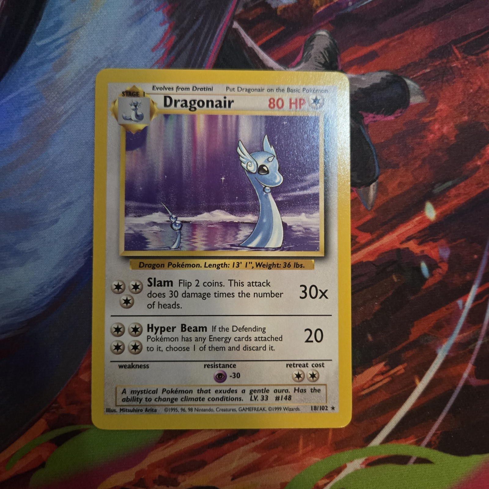 Dragonair Base Set 18/102 LP Rare