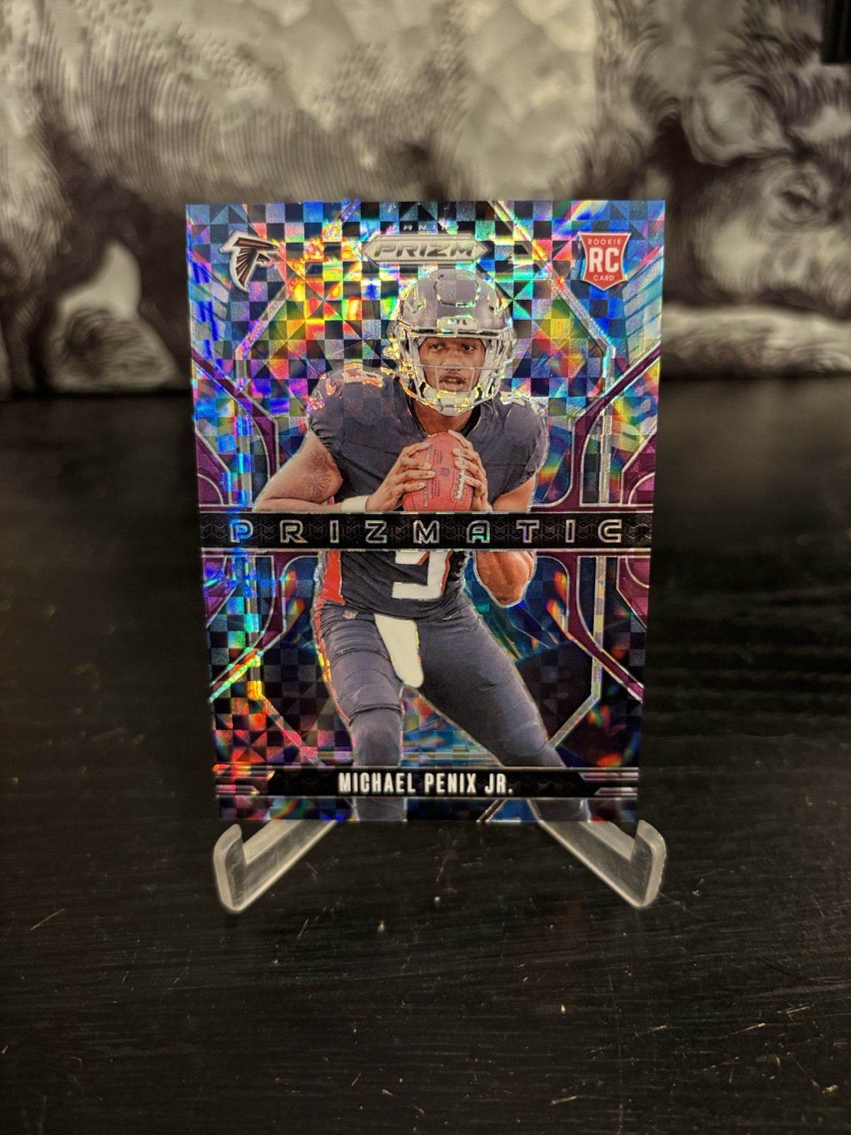 2024 Panini Prizm - Prizmatic Michael Penix Jr. #10 Purple Power Prizm /49 (RC)